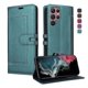 thumbnail image 1 of Premium Wallet Case for Samsung Galaxy S25 Ultra with Card Slots & Kickstand, Flip Cover Green, 1 of 6