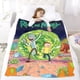 thumbnail image 5 of Rick y Morty anti-pilling, suave, ligera, esponjosa y acogedora de lujo para hogar y cocina – Perfecta para niños y adultos, 100 x 150 cm, 5 of 6