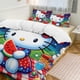 thumbnail image 2 of Hello Kitty Watermelon Fireworks 3 Pieces Duvet Cover Set Full Size Super Soft Fade Resistant Microfiber, 2 of 4
