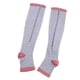 thumbnail image 2 of 1 par de calcetines de compresión para mujer para hombre con cremallera pierna medias de soporte gris xxl, 2 of 3