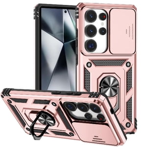 Estuche Gangxun Para Samsung Galaxy S25 Ultra, Soporte Giratorio 360°, Estilo Mecánico Y Magnético