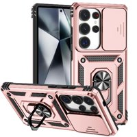 Estuche Gangxun Para Samsung Galaxy S25 Ultra, Soporte Giratorio 360°, Estilo Mecánico Y Magnético