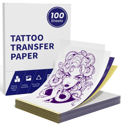 Papel De Transferencia De Tatuajes Tattmuse A4, 210 X 297 Mm, 35 Hojas
