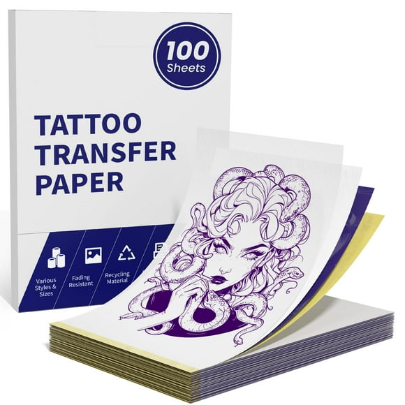 Papel de transferencia de tatuajes TATTMUSE A4, 210 x 297 mm, 35 hojas