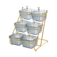 Magideal - Fruits Drado Bandeja De La Bandeja Organizador De La Bandeja De La Bandeja De La Bandeja Multiuse Decoración Platos Nórdicos Nórdicos Para La Cocina Gris