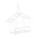 thumbnail image 5 of Comedero para pájaros de ventana para visualización al aire libre 6.3x4.33x5.12 "Decoración de jardín Amante de aves Regalo Patio trasero Transparente, 5 of 5