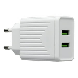 Genérico - Set 2 Cargador Adaptador X2 Usb Thunder White Rapida Lau