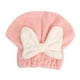 thumbnail image 2 of Gorro De Toalla Para Secar El Cabello, Gorro De Baño Para La Cabeza, Toalla De Baño Para Cabello Rizado, Pelo Largo, Rosa, 2 of 3