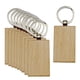 thumbnail image 1 of 10x Llavero Rectangular De Madera DIY Llaveros De Madera En Blanco Para Grabar Pintura 3,2 Cm X 5,3 Cm, 1 of 5