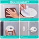 thumbnail image 5 of Paquete de 2 cerraduras para refrigerador: cerradura de combinación resistente para refrigerador, a prueba de niños y bebés, para gabinetes, armarios, cajones, ventanas y más, fácil de instalar y usar, 5 of 8