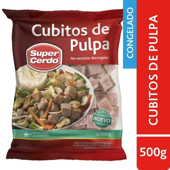 Pulpa de Cerdo en Cubitos Congelada, 500 g