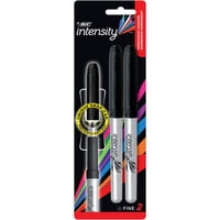 Rotulador Permanente Bic Mark-It Fine Point Negro, 2 Unidades