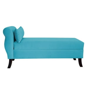 Tapiceria Moderna - Banqueta Baul New Diva Color Turquesa