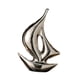 thumbnail image 3 of Decoración De Barco De Vela, Obra De Arte, Estatua De Barco De Vela Para Escritorio De Entrada, Sala De Estar, Plateado, 3 of 3