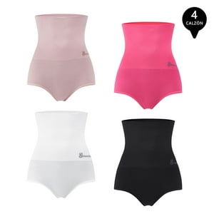 Giovacchino - Pack De 4 Calzon Faja Reductor De Abdomen Levanta Gluteos Mujer