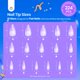 thumbnail image 3 of Kit de uñas Beetles Tipex Gel Medium Stiletto, 224 puntas con pegamento, 3 of 9