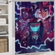 thumbnail image 5 of Hotel Hazbin-theme 4-Piece Shower Curtain Set with Rugs, Waterproof Bathroom Decor Set Includes Bath Mat, U-Shaped Rug, Toilet Lid Cover and Curtain with Hooks, 5 of 6