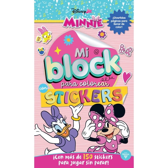 Block de stickers para colorear minnie