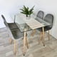 thumbnail image 3 of Comedor Minimalista | Mesa Vidrio 120x80 + 4 Sillas Isy Gris, 3 of 3
