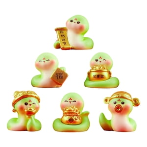 Bothyi - 6 Figuras De Serpientes En Miniatura Para Manualidades De Bricolaje Para La Entrada De La Oficina O El Armario De Entrada