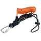 thumbnail image 2 of Cuerda de seguridad para buceo en espiral Cuerda de seguridad para buceo en Cuerda de seguridad para cámara para esnórquel Paletas de buceo a la Naranja, 2 of 5