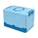 thumbnail image 3 of Caja De Almacenamiento Plegable, Contenedor De Almacenamiento Para Sala De Estar, Viajes, Viajes Por Carretera, Azul, 3 of 3