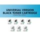 thumbnail image 2 of Tóner compatible de reemplazo MADE IN USA TONER para Konica Minolta bizhub 308e, 368e, C258, C308, C368, C458, C558, TN512K, TN324K, TN513, TN514K, TN515, TN516, TN326 universal (negro, 1 cartucho), 2 of 7