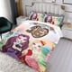 thumbnail image 3 of Ever After High Conjunto de sábanas temático, trío de piezas, cómodo y amigable con la piel, diseño único, regalo de decoración para el hogar para familiares, amigos y fans,173cm *218cm, 3 of 6