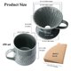 thumbnail image 3 of Polydremio Cafetera de goteo pour over con 100 hojas de filtro de papel, taza de café de cerámica de 15 oz y gotero para café, juego para 1 taza, gris, 3 of 6
