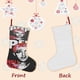 thumbnail image 3 of Lil Peep Tema: Calcetines de Navidad, fino lino blanco para colgar en escaleras y chimenea, decoración navideña para el hogar, regalo de Navidad. 45cm × 32cm, 3 of 5