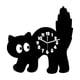 thumbnail image 3 of Reloj De Pared Con Forma De Gato, Ligero Y Silencioso, Para Colgar En La Oficina, La Granja, La Cafetería Y El Bar, 3 of 5