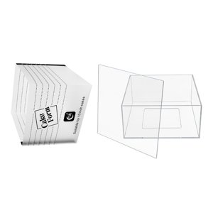 Magideal - Disco Cuadrado Para Pastel Con Forma De Pastel Ajustable Para Principiantes Y Profesionales De Acrílico 10 Pulgadas