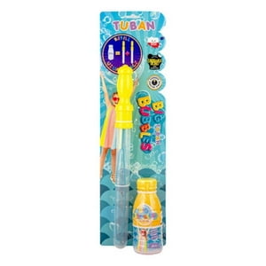Tuban - Set Espada Burbujas + Liquido 250 Ml (Dos Recargas)