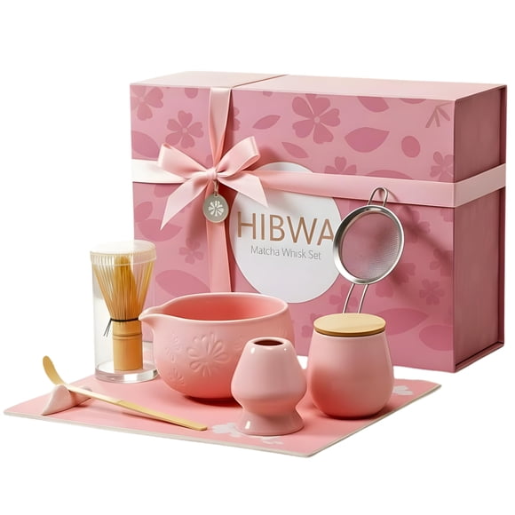 Set De Batidor Para Matcha Kit Tradicional Japonés De Té Rosa