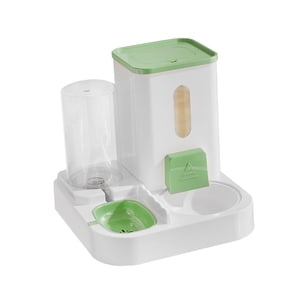 Ioensy - Comedero Y Dispensador De Agua Para Gatos De Interior, Fuente De Agua Automática Para Mascotas, Color Verde