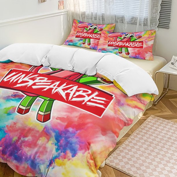 Watercolor Boom Unspeakable Comforter Set Soft 3 Pcs Twin Bedding Sets Thicken for All Season