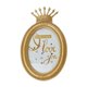 thumbnail image 5 of Corona de oro resina marco de fotos estilo de lujo barroco decoración oval 7 pulgadas, 5 of 5