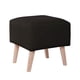 thumbnail image 1 of Pouf Burdeos Pu Negro, 1 of 1