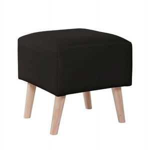 Latam Home - Pouf Burdeos Pu Negro