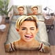 thumbnail image 1 of Miley Cyrus Photoshoot Quilt Duvet Cover Set Double Bedroom Decor Bed Linen3-Piece Bedding Set, 1 of 5