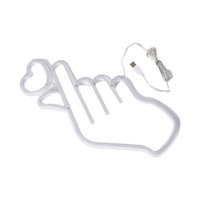 Ioensy - Muestra De La Lámpara De Neón Del Corazón Muestra De Neón Del Usb Para La Decoración De La Pared De La Boda Del Festival