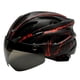 thumbnail image 2 of Casco De Bicicleta Para Adultos Mujeres Hombres Casco De Bicicleta Con Gafas Magnéticas Negro Rojo, 2 of 3