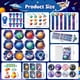 thumbnail image 3 of Set de recuerdos de fiesta con temática del espacio exterior de Ben-Louis, 108 piezas, para niños, 3 of 7