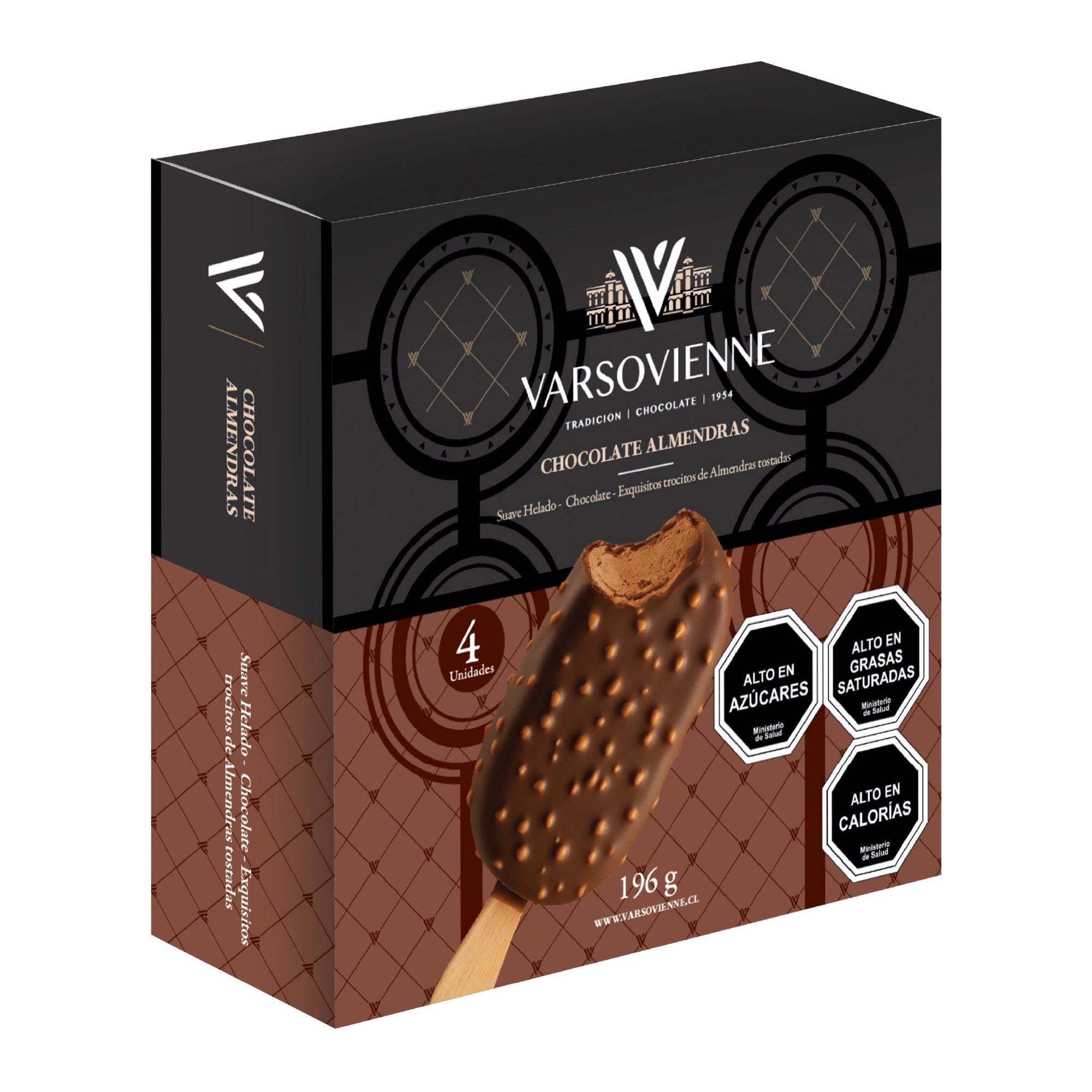 Multipack Chocolate Almendra 4un De 49gr 196 g Varsovienne