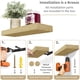 thumbnail image 4 of Estantes flotantes Sorbus de madera de arce para pared, paquete de 4, 4 of 6