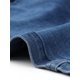 thumbnail image 5 of INSPIRE CHIC Chaleco de Mezclilla Recortado para Mujeres con Cuello en V Tops de Jean Cortos Estilo Occidental L Azul, 5 of 6