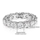 thumbnail image 4 of Eternity Band Ring - 925 Silver Moissanite Ring for Women - Perfect for Weddings, Engagements, and Parties - Gift for Women and Girls, 4 of 5