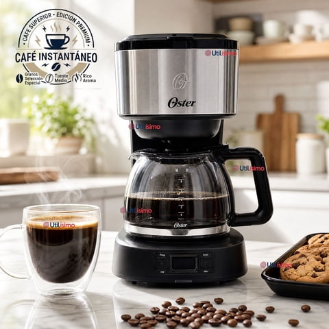 Cafetera Programable Oster® 8 Tazas En Acero Inoxidable