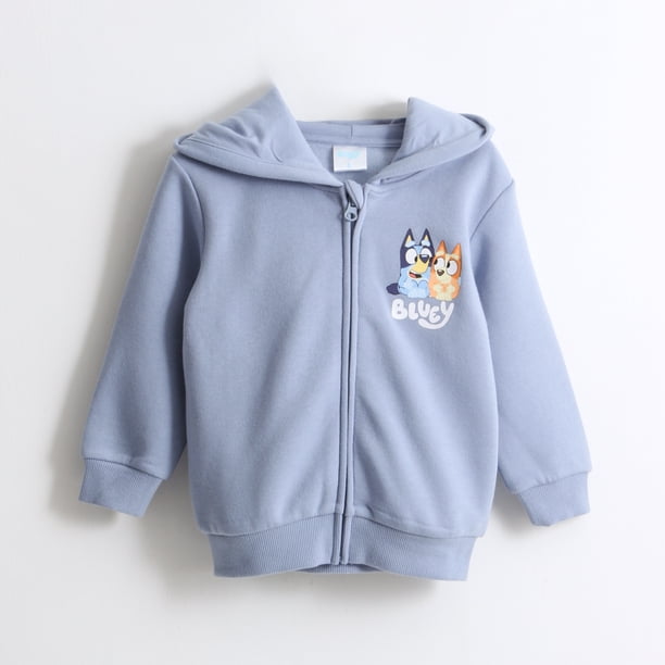 Polerón Cierre Niño Hoodie Azul Bingo & Bluey