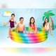 thumbnail image 3 of Piscina Inflable Rainbow 3 Anillos 130cm Verano Niños, 3 of 3
